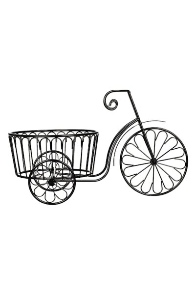 OEM Suport ghiveci bicicletă metal negru 35x18x22cm