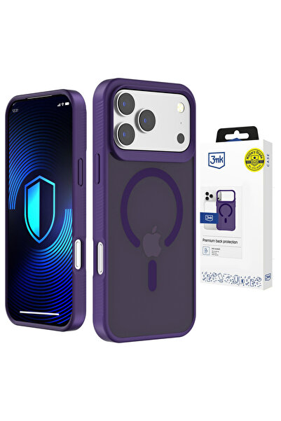 3MK Husă Smoke MagCase pentru iPhone 17 Pro Max MagSafe Mov