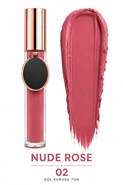 Sudedi Home Mat Likit Ruj Nude Rose Gül Kurusu Kalıcı Waterproof Yoğun Pigmen...