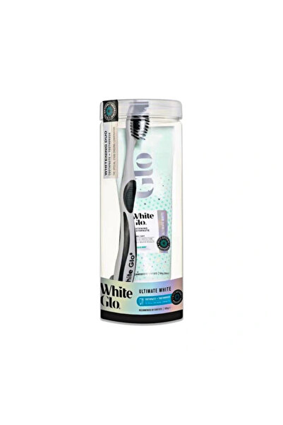 White Glo معجون أسنان وفرشاة أسنان، ألتيميت وايت - طقم واحد