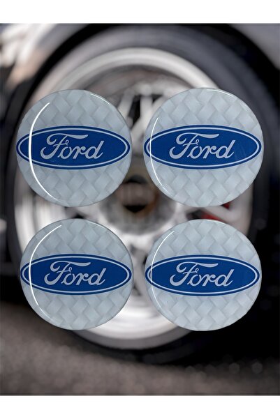 Damla Etiket Ford Jant Göbeği 4 lü Oto Universal Jant Göbeği 3D Jant Arması D...