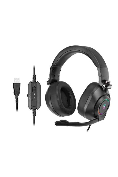A4 Tech A4Tech Bloody G580 Căști de gaming cu fir USB cu iluminare RGB, Negru