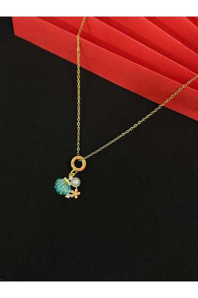 Melisa Takı & Aksesuar 316l steel gold color charm necklace