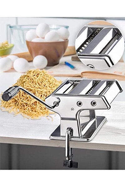 Decopat Erişte Makarna Hamur Kesme Makinesi 3 Fonksiyonlu 9 Kademeli Hamur Ka...