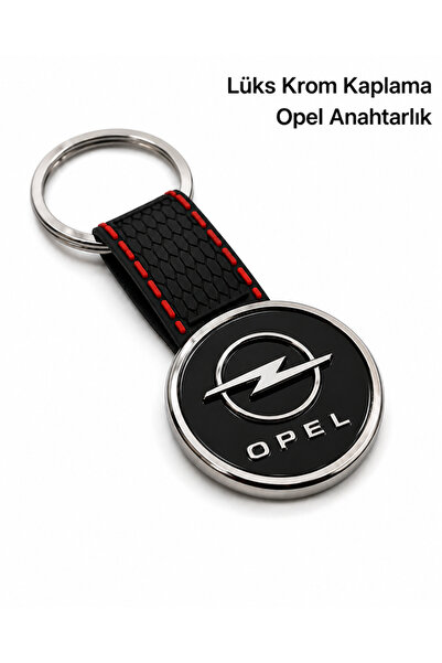 Baghes Breloc Opel Premium, placat cu crom, breloc auto, carcasă metalică, ac...
