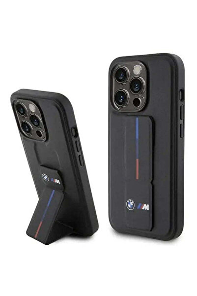 BMW Husă Grip Hot Stamp pentru iPhone 15 Pro Max, neagră