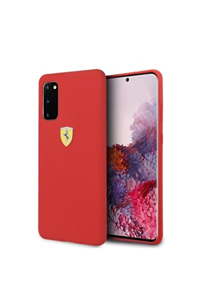 Ferrari Husă SF din silicon pentru Samsung Galaxy S20, Roșu