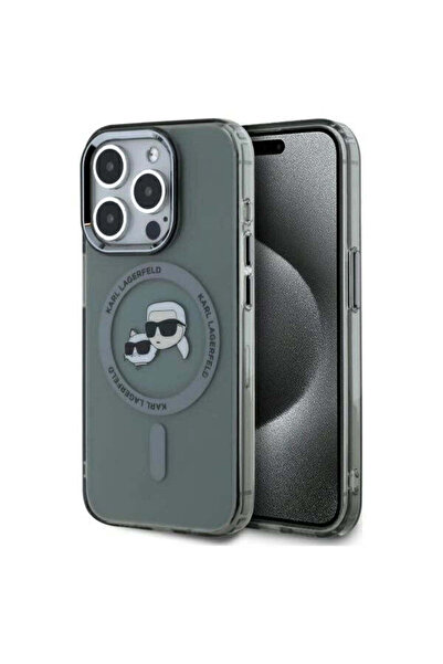 Karl Lagerfeld KLHMP15XHLSK iPhone 15 Pro Max 6.7 " negru/negru carcasă rigid...