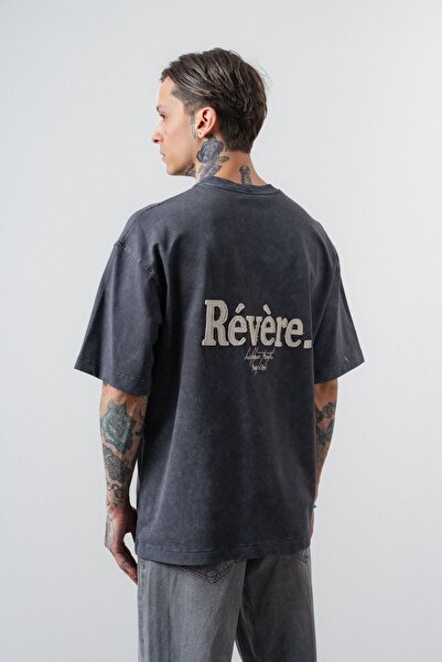 Respire Tricou supradimensionat Revere, fumuriu
