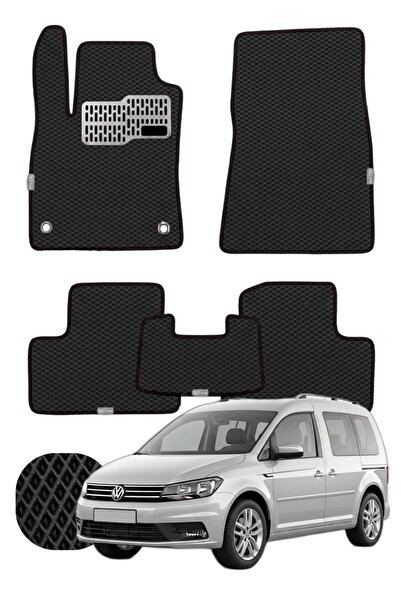 UNAL MAT Volkswagen Caddy 2003-2020 2K Özelleştirilebilir Tam Set Premium EVA...