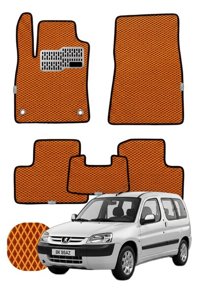 UNAL MAT Peugeot Partner 1996-2008 Özelleştirilebilir Tam Set Premium EVA Pas...