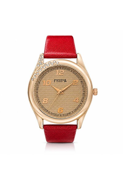 Watch Ceas dama, Casual, Francesca di Geneva, Rosu, FF269
