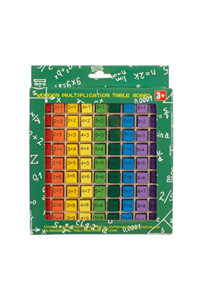 OEM Tabel de înmulțire din lemn 19 x 19 cm