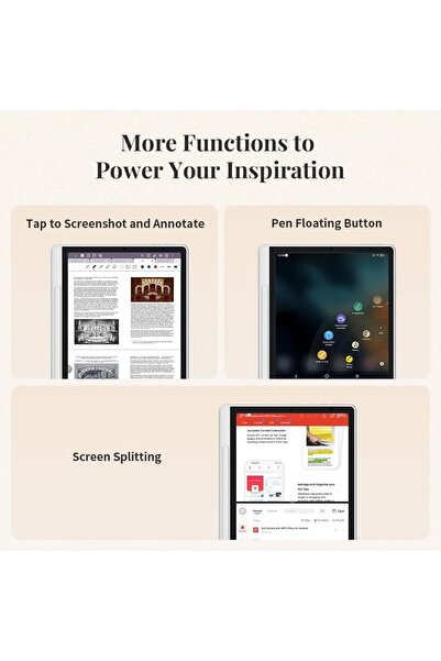 XP-Pen XPPen 3 في 1 دفتر ملاحظات رقمي ملون 10.95 بوصة مع قلم X3 Pro بدون بطار...