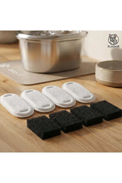 Elindor Set de 4 filtre de înlocuire + 4 filtre burete Elindor ®   pentru doz...