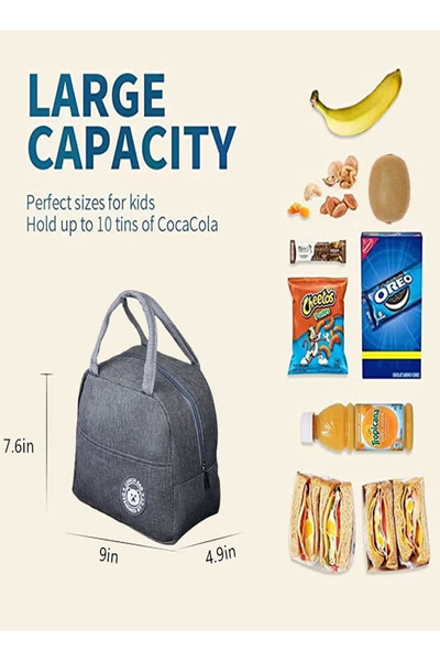 TAPIT Insulated Picnic Bag Minimalist Insulated Lunch Baglunch Bag Waterproof Hot Lunch Cooler, 3~5h To Keep Fresh