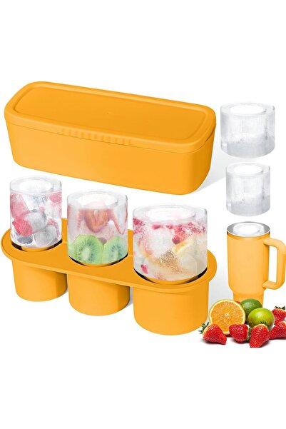 Arabest Ice Cube Tray for Stanley Cup,Silicone Ice Cube Maker With Lid for 30...