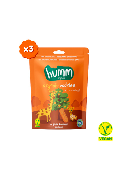 Humm Organic Organik Vegan Portakallı Kurabiye- 3 adet