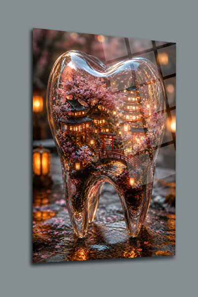 glassartdesign Tabloul 21 al Poliklinikii Dentare din Glass-Dental