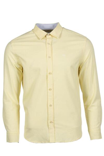 Arma Ar-Ma Men's Shirt Basic Without Print Button Closure Pocketless Long Sle...