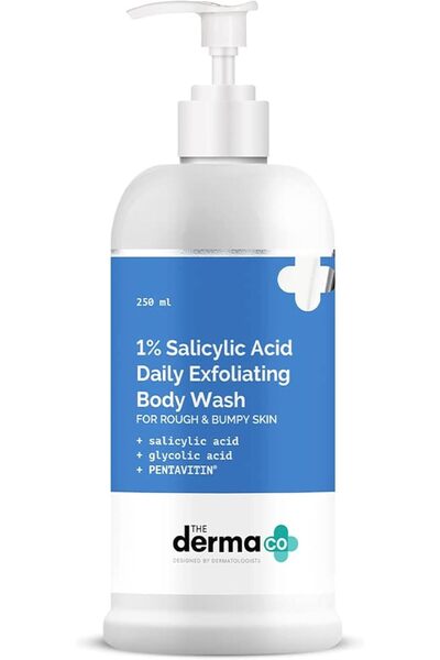 The Derma Co غسول يومي للجسم يحتوي على 1% حمض الساليسيليك من