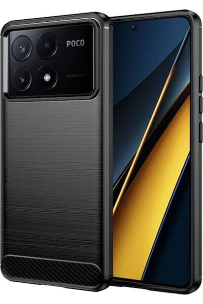 Techsuit Πίσω Κάλυμμα Σιλικόνης Μαύρο (Poco X6 Pro) Κωδικός: KF2317781