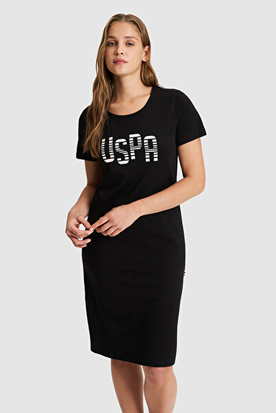 U.S. Polo Assn. Kadın Siyah Pijama Takımı 50326520-VR046