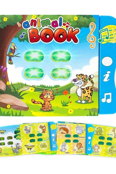 OEM Carte educativă cu sunete Învățarea animalelor în engleză pentru bebeluși