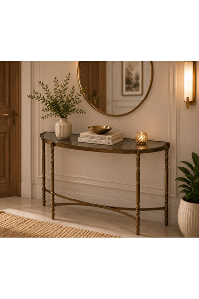 TELAL AL SHIFA Elegant Semi-Circular Console Table