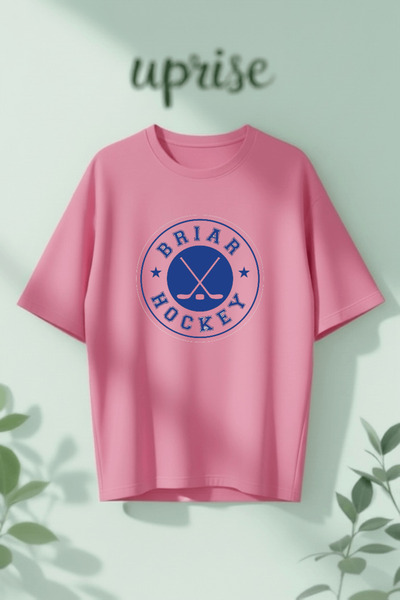 Vordevia Off Campus Briar Hockey Printed Cotton Oversize T-Shirt