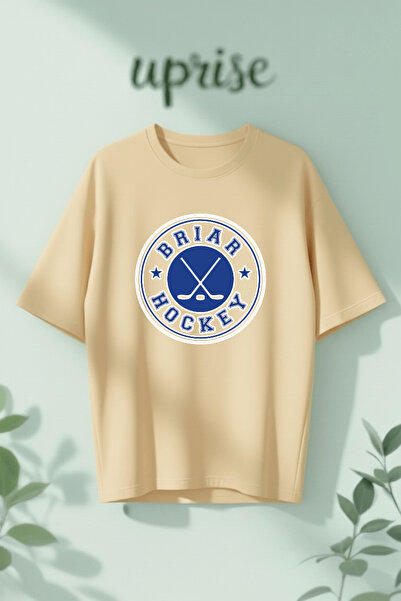 Vordevia Off Campus Briar Hockey Printed Cotton Oversize T-Shirt
