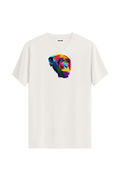 Colermi Colorful Chimpanzee Printed T-Shirt