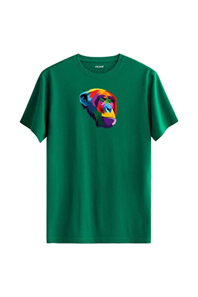 Colermi Colorful Chimpanzee Printed T-Shirt