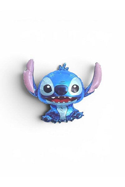 CAVAŞ sun hat Blue Cute Stick-Themed Blue Character Foil Balloon with Ears 80...