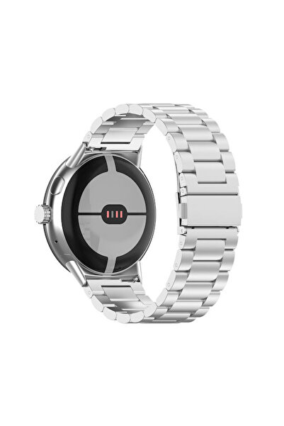 Techsuit Λουράκι Ανοξείδωτο Ατσάλι Ασημί (Google Pixel Watch 3 45mm)