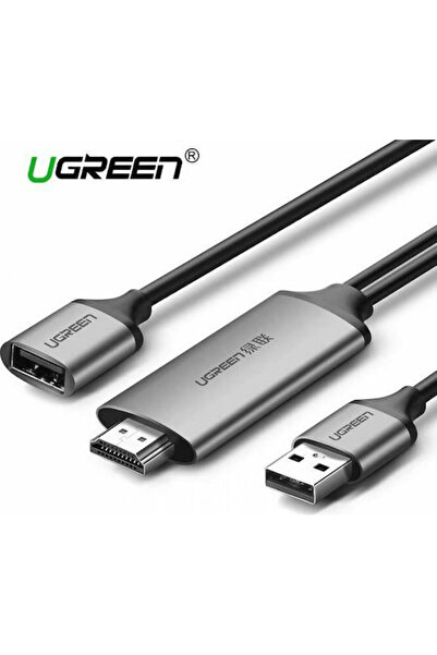 Ugreen Καλώδιο HDMI Αρσενικό - USB-A Θηλυκό 1.5μ Μαύρο Κωδικός: 50291