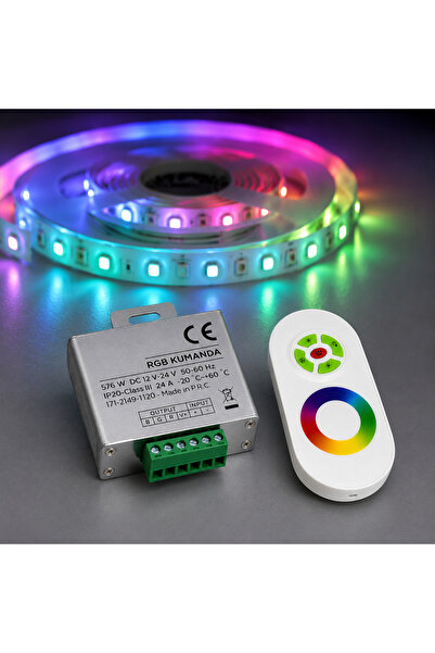 Smyrna Store Dokunmatik RGB Şerit Led Kumandası Led Kontrol Kumandası ve Modülü