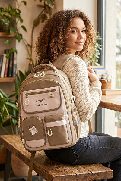 Relaxion Rlx-2469 Rucsac școlar UNISEX pentru elevi, călătorii zilnice, vacan...