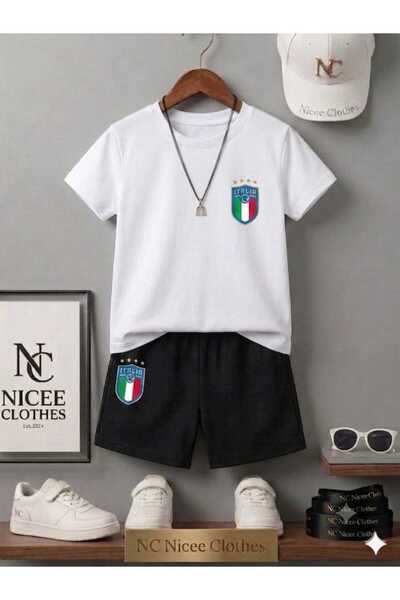 NC Nicee Clothes LETNJA DEČJA MAJICA I KRATKE HLAČE UNISEKS (ITALIJA, 4 ZVEZD...