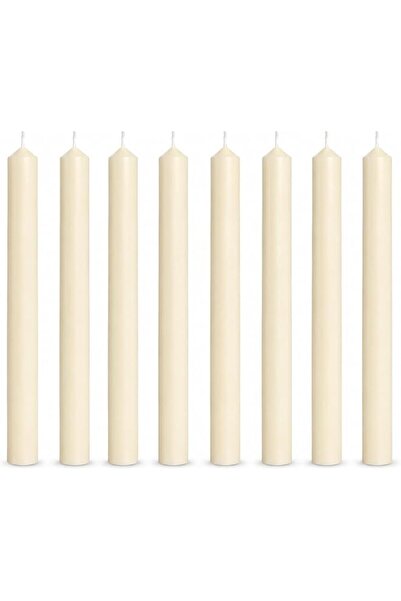 The Bros 8-Pack White Dripless Church Candles