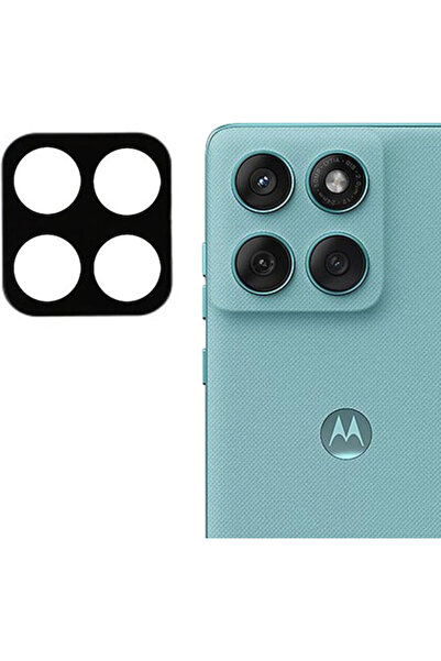 Techsuit Γυαλί φακού κάμερας μαύρο για Motorola Edge 60 Fusion