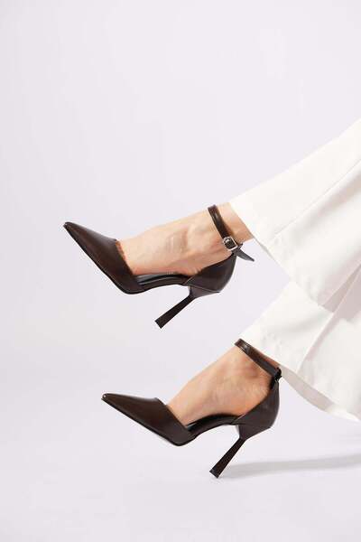 Moda Pie Esteber Karnıyarık Flat Women's Heeled Shoes Brown