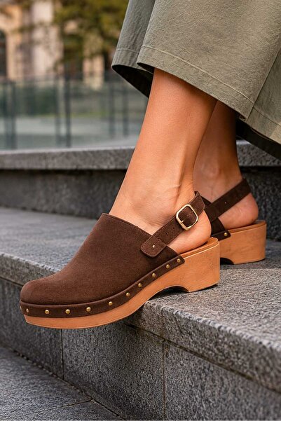 EREN SHOES BAG 7607 Sandale de damă din piele naturală, piele de căprioară, c...