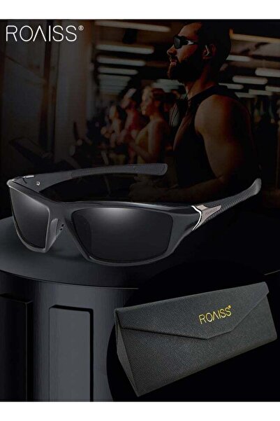 ROAISS Polarized Sports Sunglasses for Men Women UV400 Protection Cycling Gla...