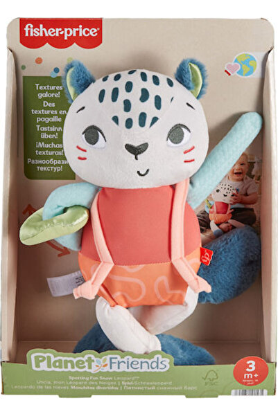 FISHER PRICE Jucărie interactivă cu sunete, Leopar de zăpadă din material tex...