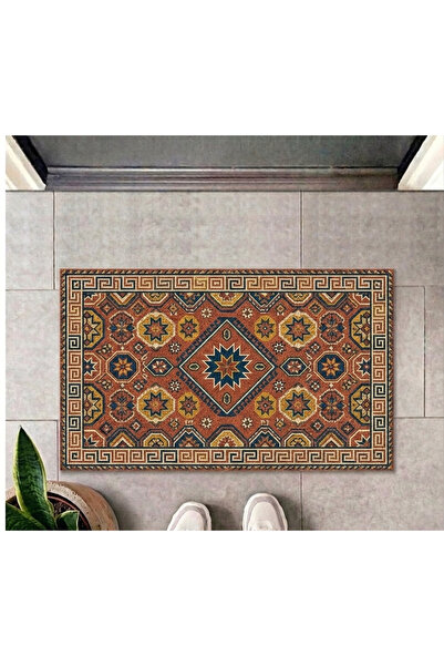 TahtakaleToptancıları Ethnic Patterned Non-Slip Base Digital Printed Doormat ...