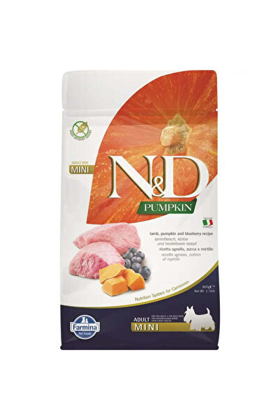 Farmina Hrană uscată N&D Mini Adult Afine Miel Dovleac 800 g