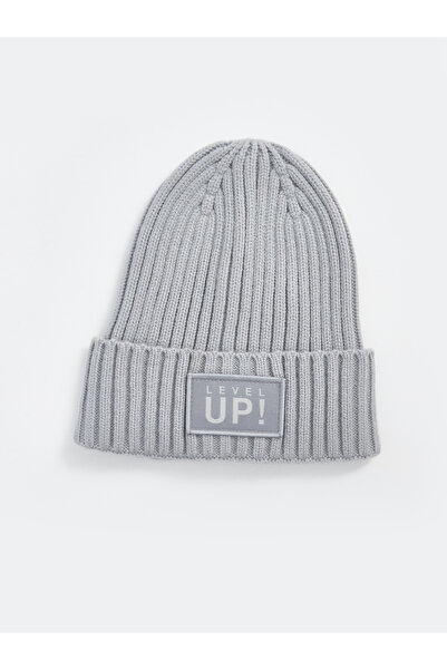 LC Waikiki Căciulă tricotată pentru băieți cu etichetă brodată