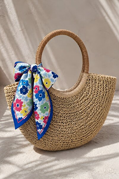 İmajButik Bandană Saks albastră cu model floral