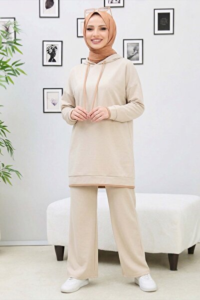 TOFİSA Tunik Pantolon - 27390-KREM
